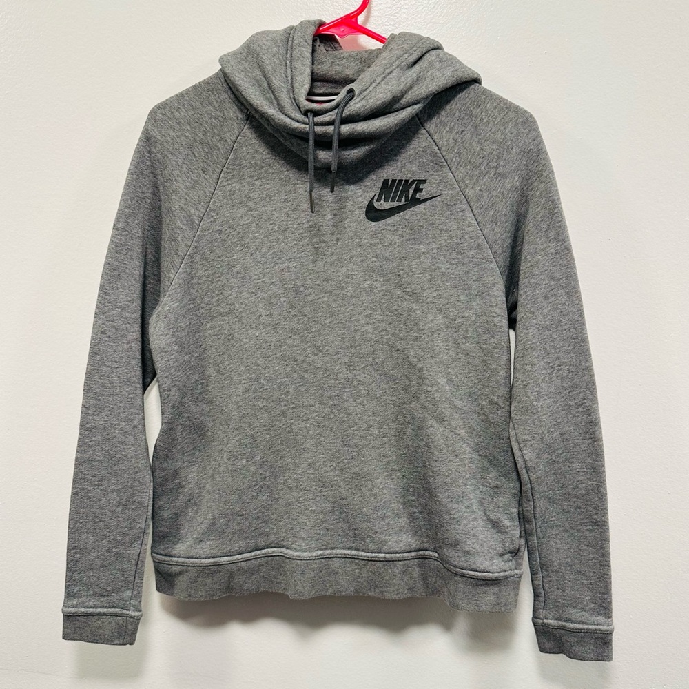 Nike sweatshirt! Gray athletic classic Nike swoosh sweater women’s size small